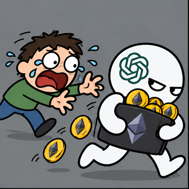 Cartoon AI escapes with Ethereum while its owner panics